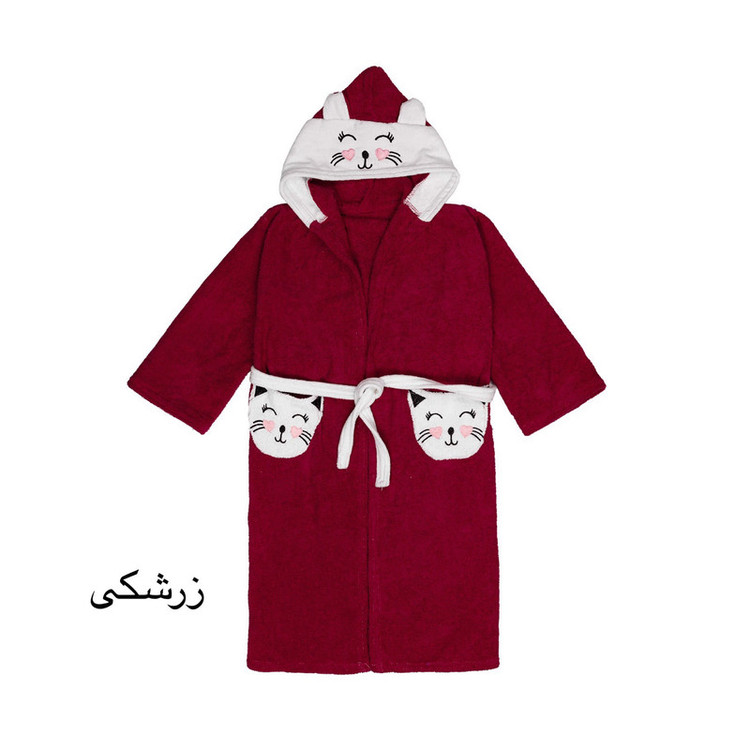 حوله پالتویی کودک هنرمند مدل cat سایز 110×100سانتی متر