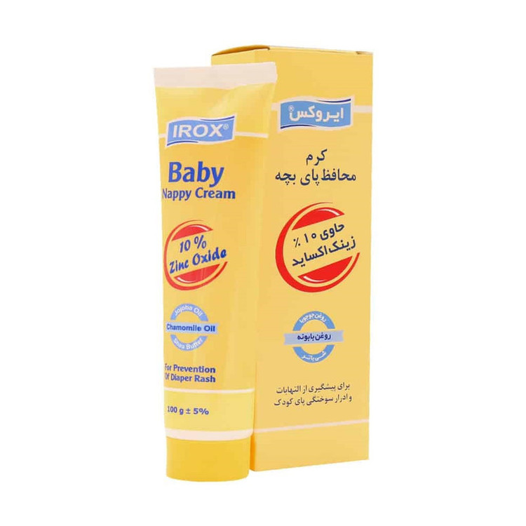 کرم محافظ پای کودک ایروکس مدل zinc oxide حجم 100 میلی لیتر