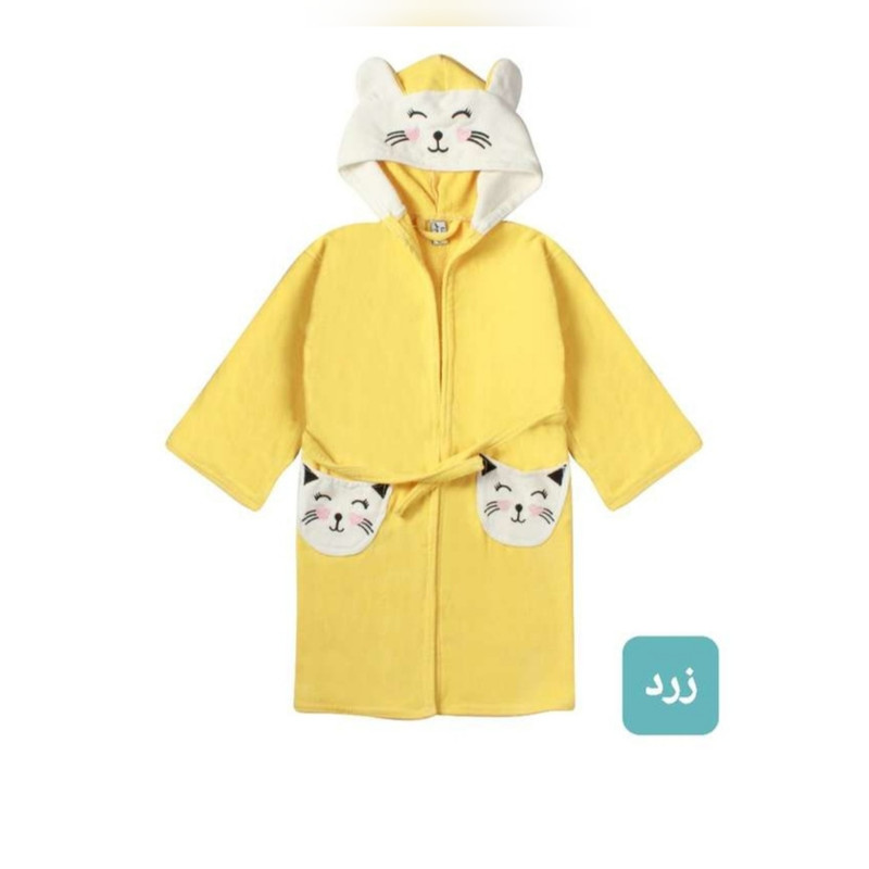 حوله پالتویی کودک مدل گربه ای سایز 90