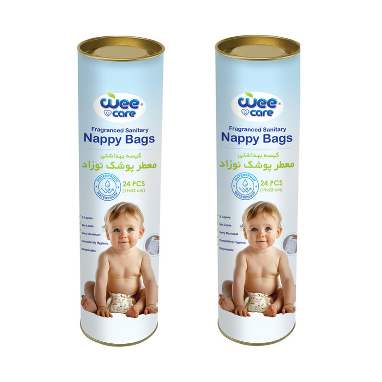 کیسه بهداشتی پوشک وی کر مدل Nappy Bags دو بسته 24 عددی