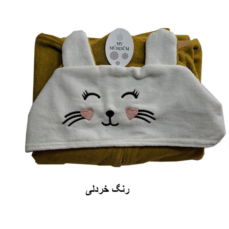 حوله پالتویی کودک موردوم مدل دو رنگ سایز 100x90سانتی متر