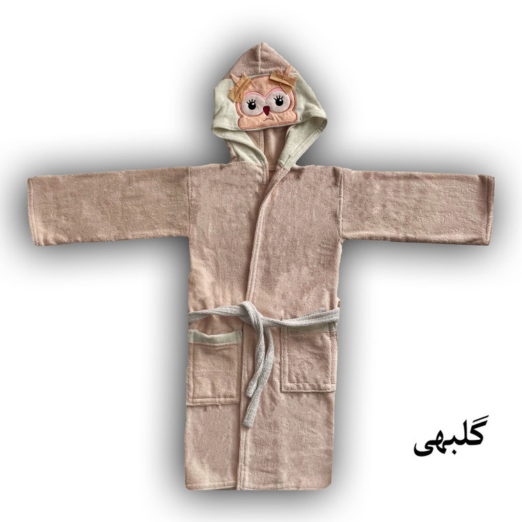 حوله پالتویی کودک هنرمند مدل جغد سایز 80x90 سانتیمتر
