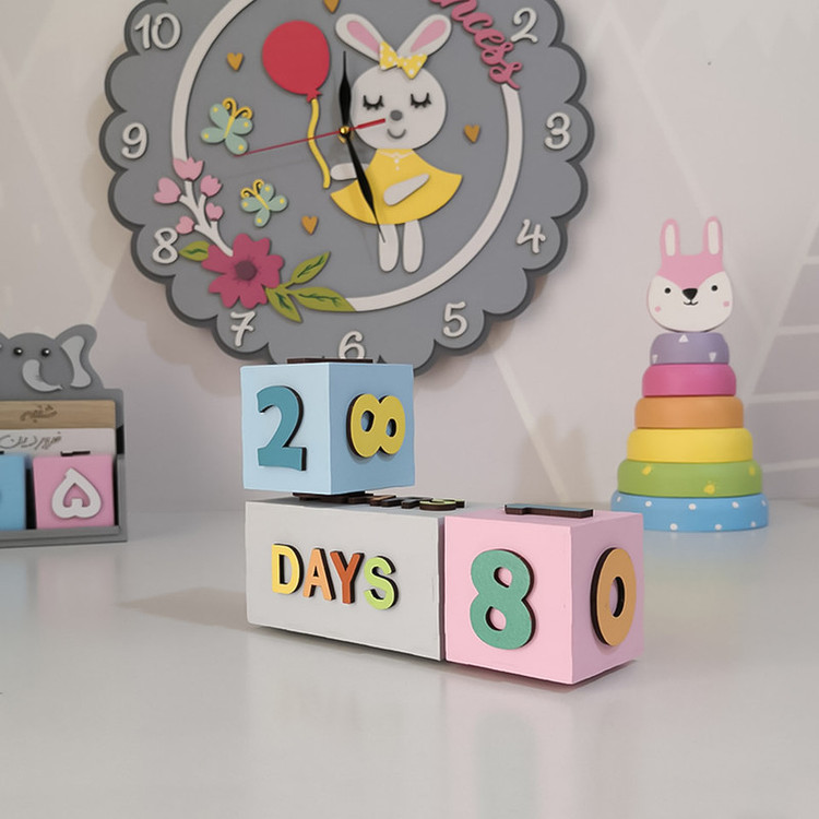 استند رومیزی کودک مدل مدل گاهشمار سن کد MKids35-FullColor-E