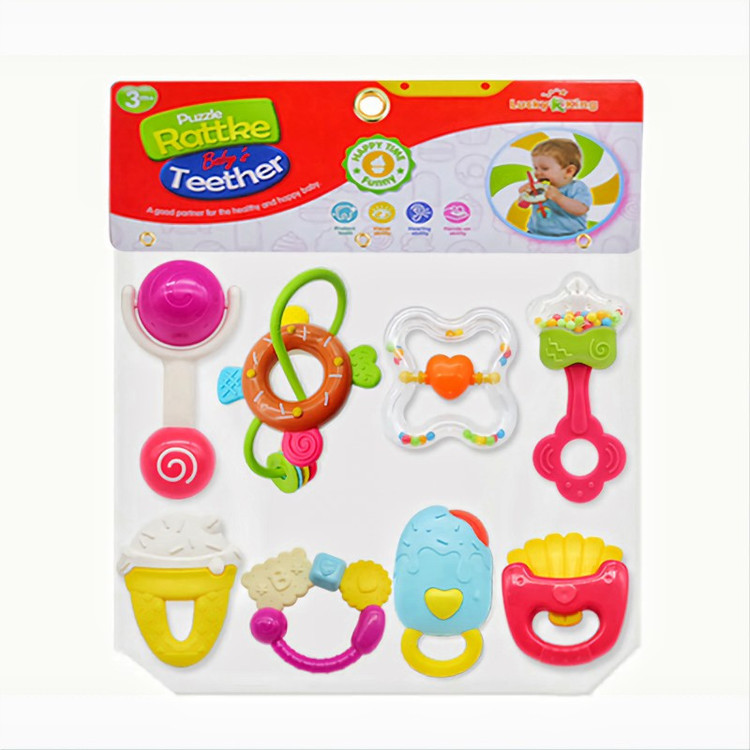 جغجغه لوکی کینگ مدل K225D مجموعه 8 عددی به همراه دندان گیر