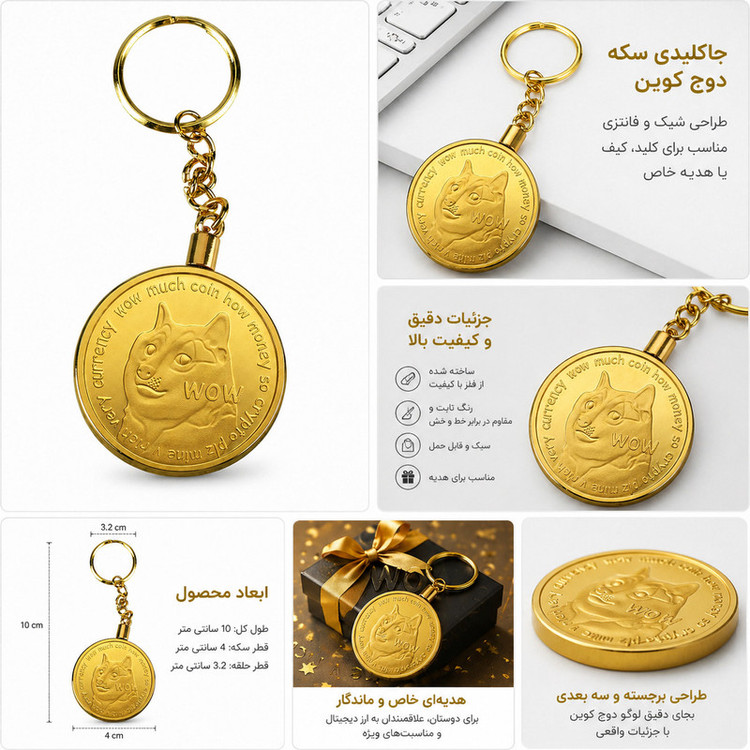 جاکلیدی طرح سکه دوج کوین مدل RINGDOGE