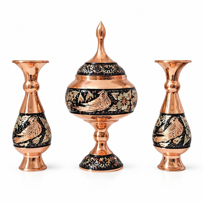 ست هدیه مدل الماس تراش نقره کوب کد S1623JR