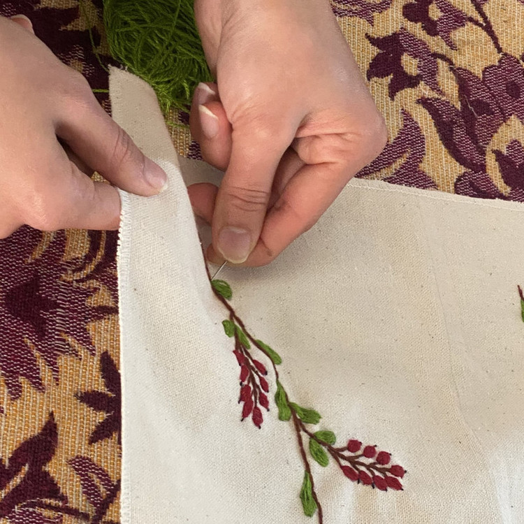 کیف دستی زنانه مدل سنتی طرح زرشک